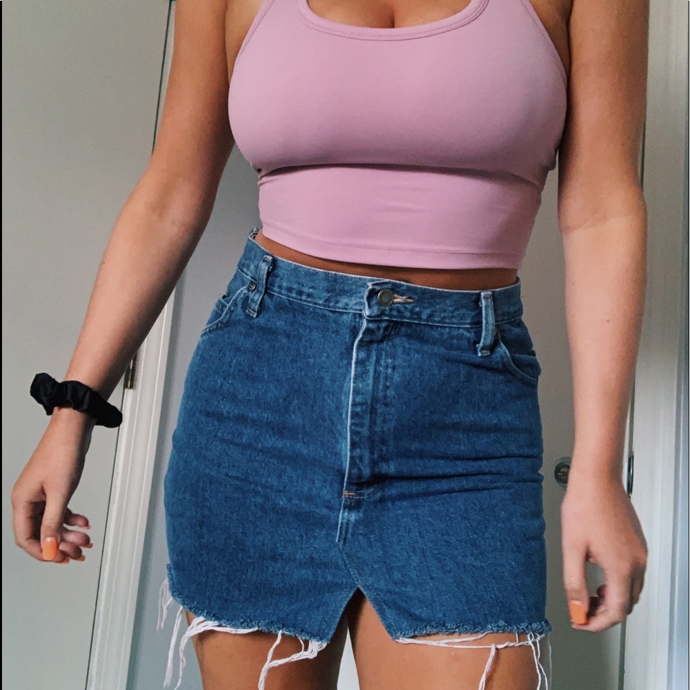 Vintage Wrangler jean skirt by Nasty Gal